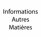 Infos autres matières