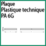 Modèle PA6G P - PLASTIQUE TECHNIQUE PA 6G - PLAQUE