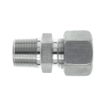 GEV-..L-NPT - Straight male adaptor fittings NPT, ISO 8434-1-SDSC