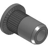 FTT-Z-INX-A4 - STAINLESS STEEL A4 KNURLED THREADED INSERTS CYLINDRICAL HEAD
