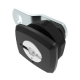 Rectangular Quarter Turn Lock Short Shaft 19, Vibration Resistant, incl. Cam (Set)