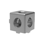 Cube connecteur 25  - 1", 3D