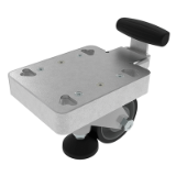 Fixed Casters with Lifting Foot