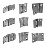 Stainless Steel Hinges, Surface Mounted