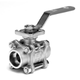 I.RBISWP - 3 pieces ball valves with ISO mounting pad FULL BORE SW / SW LOCKABLE NP64 <2264> ND50 - NP40 > ND50 Stainless steel 316