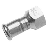 I.AFS - NP16 Press fittings Adapters FEMALE / BSP FEMALE Stainless steel 316 or galvanized steel