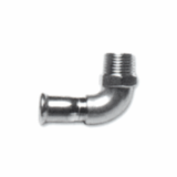 I.CMS - NP16 Press fittings Elbows FEMALE / BSP MALE 90° Stainless steel 316 or galvanized steel