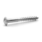 V.2BR - SLOTTED ROUND HEAD WOOD SCREWS DIN 96 NFE 27-141 Inox A2 / S.S 304