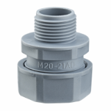 USK-P - Connector body with hexagonal wrench surface, PG thread acc. to DIN 40430