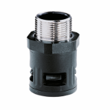RQGK-P - Plastic quick screw connector with outer thread made of nickel-plated brass PG acc. to DIN 40430
