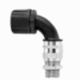 FPA90-BT-CG - 90° elbow, swivel brass conduit fitting with integral cable strain relief