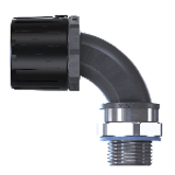 FPAU90 - Ultra - 90° elbow, swivel brass conduit fitting, external short Metric thread