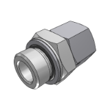 102177 - CONNECTOR SWIVEL FEMALE JIC - MALE BSPP WITH O.R. AND RETAINING RING ISO 1179 PORTS