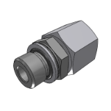 102209 - CONNECTOR SWIVEL FEMALE JIC - MALE METRIC WITH O.R. AND RETAINING RING ISO 9974 PORTS