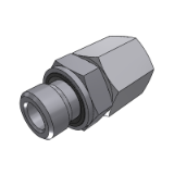 102210 - CONNECTOR SWIVEL FEMALE JIC - MALE METRIC WITH ELASTOMER SEAL ISO 9974 PORTS