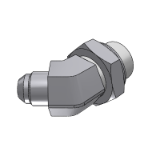 105026 - 45° (ADJ) ELBOW MALE JIC - MALE BSPP WITH O.R. AND RETAINING RING ISO 1179 PORTS