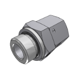 202222 - CONNECTOR SWIVEL NUT BSP - MALE BSPP WITH O.R. AND RETAINING RING ISO 1179 PORTS