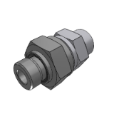302554 - NON RETURN VALVE FROM MALE ORFS ISO 8434-3 TO METRIC MALE WITH ELASTOMER SEAL ISO 9974