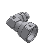 507142 - 90° (ADJ) ELBOW SWIVEL NUT ORFS - MALE BSPP WITH O.R. AND RETAINING RING ISO 1179 PORTS