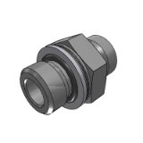 702050 - CONNECTOR MALE DIN L SERIES - MALE METRIC WITH O.R. AND RETAINING RING ISO 9974 PORTS