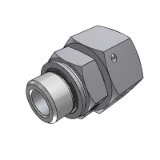 702104 - CONNECTOR SWIVEL FEMALE DIN L SERIES - MALE BSPP WITH O.R. AND RETAINING RING ISO 1179 PORTS