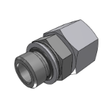 702126 - CONNECTOR SWIVEL FEMALE DIN L SERIES - MALE METRIC WITH O.R. AND RETAINING RING ISO 9974 PORTS