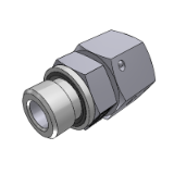 702160 - CONNECTOR SWIVEL FEMALE DIN L SERIES - MALE METRIC WITH ELASTOMER SEAL ISO 9974 PORTS