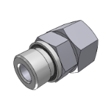 702665 - CONNECTOR SWIVEL FEMALE DIN S SERIES - MALE METRIC WITH ELASTOMER SEAL ISO 9974 PORTS