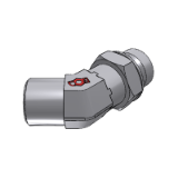 705000 - 45° (ADJ) ELBOW MALE DIN L SERIES - MALE SAE UNF-UN WITH O.R. ISO 11926 PORTS