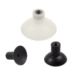 VCF - Spherical VC-LINE suction cups with female vulcanized thread