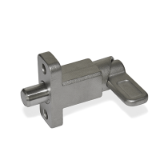 GN 722.2 Spring Latches, Stainless Steel, with Flange for Surface Mounting
