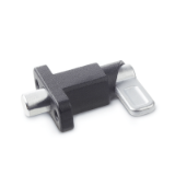 GN 722.2 Spring Latches, Steel, with Flange for Surface Mounting