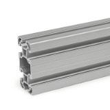 GN 10b Aluminum Profiles, b-Modular System, with Open Slots on All Sides, Profile Type Light