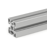 GN 10b Aluminum Profiles, b-Modular System, with Open Slots on All Sides, Profile Type Heavy