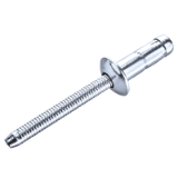 High-strength blind rivets PREMIUM pan head with grooved stainless steel mandrel