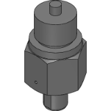 GF-7038/S - Einschraubfühler mit Stecker M12-A (Thermoelement)