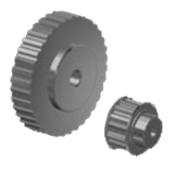 Timing belt pulleys H 075 for belt width 075 (3/4" = 19,05 mm)