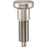 EH 22120. - Index Plungers fully threaded body, stainless steel