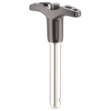 EH 22340. / EH 22350. - Single-Acting Ball Lock Pins, self-locking, with T-Handle