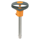 EH 22370. - Single-Acting Ball Lock Pins, self-locking, with elastic grip