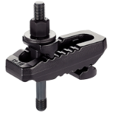 EH 23185. Straight Clamps, slotted, with adjustable counter piece, with stud