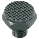 EH 22690. - Screwed Rest Buttons / with male thread and ribbed surface