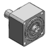 CSF-1U-CC - Harmonic Drive® Gear with output bearing with output shaft, input hub and wide mounting flange