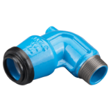 6470 - Elbow ISO fitting 90° ductile iron, reduced