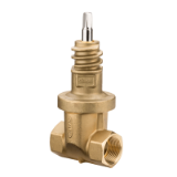 2510 - Service valve, brass with internal thread