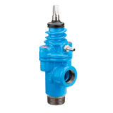 3128 - Threaded service valve for vertical installations with self-drainage