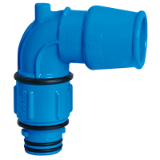 646-01 - Rotating push-fit elbow 90° with ZAK® spigot end