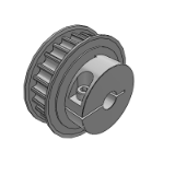HTD8M - Clamping High Torque Timing Pulleys