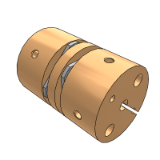 QL-QLJ - 铝合金双膜片联轴器-高绕性螺钉夹紧型/高绕性螺钉固定型