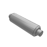 GHF - Guide shaft - oil free bushing - external thread at both ends with wrench groove